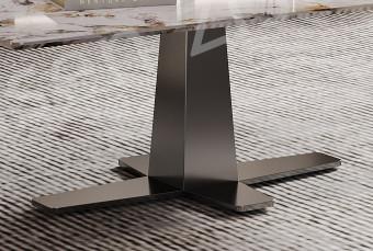 Ceramic Marble Elevated Coffee Table , Timeless   Cross Leg Coffee Table