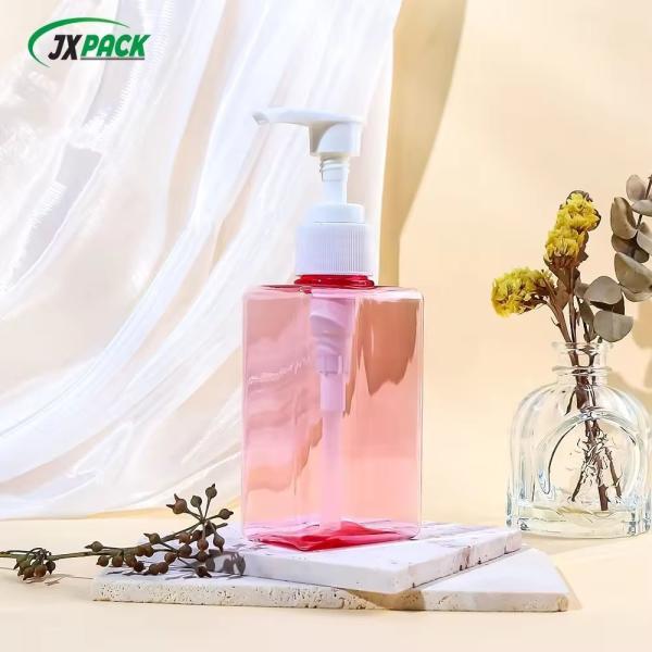 100ml 150ml 280ml Transparent PET Hand Wash Bottle Screw Cap Customized For Skin Care