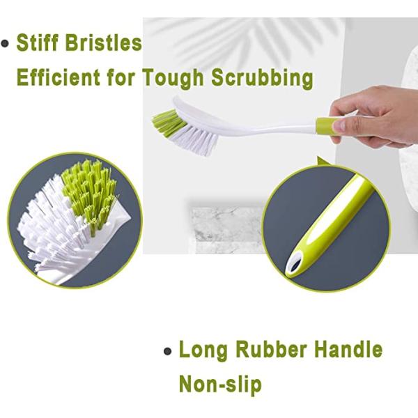 Кухня 3 пакетов Scrub щетки длиной регулирует для блюда