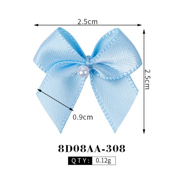 Custom Logo Printed Adjustable Satin Ribbon Bow for Gift Packing MSD 196 Solid Colors
