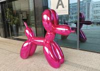sculpture de revêtement nanoe élevée en chien de ballon d'acier inoxydable de 150cm