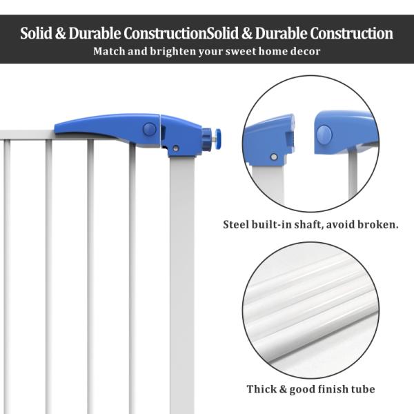 EN17 Doorways Heavy Duty Baby Gate , Detachable Extra Wide Pressure Safety Gate