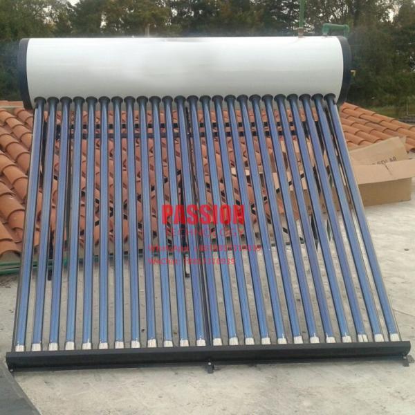 200L 304 sistema solar solar de Heaing do tubo de vidro do geyser etc. da pressão solar de aço inoxidável do aquecedor de água 250L não