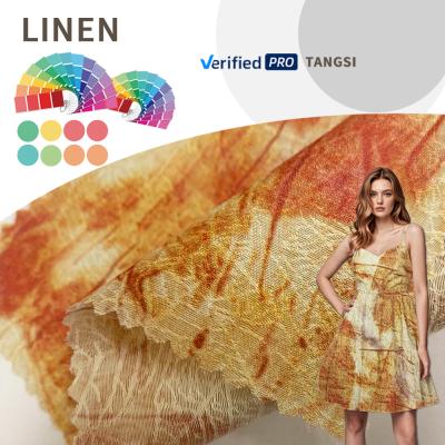 Wholesale Textile Material Jacquard Weave Digital Print Cloth Tencel NYLON for Girls Women's Dress Shirt Fabric for Clothing