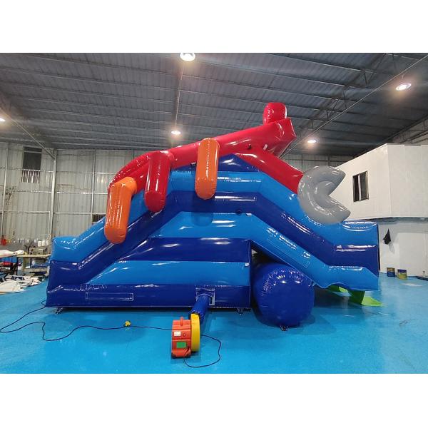 Commercial Grade Inflatable Dry Slide Crab Cartoon Inflatable High Double Slides For Kids And Adults