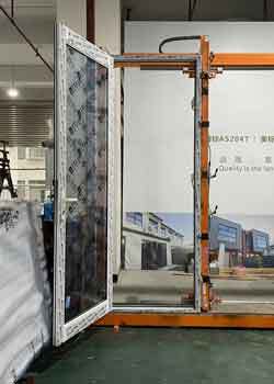 Australian Standard Swing Door with Minimalist Slim Frame and Wind & Rain Resistant Double-layer Tempered Glass