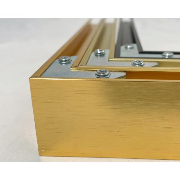 Aluminium Alloy Frame Wall Mirror Bright Gold Aluminum Frame for Picture