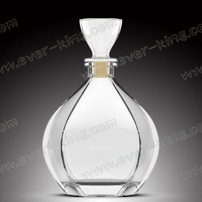 SGS Cork Sealing White Glass 750 Ml Whiskey Bottle
