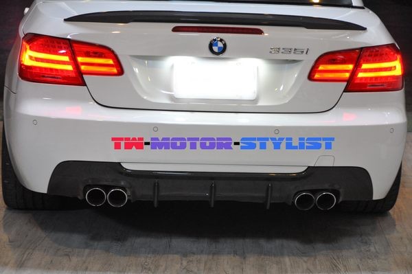 Отражетель волокна углерода М-техника БМВ Э92 супер - двойной выход