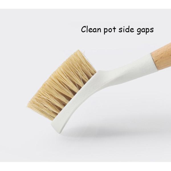 Естественное волокна набора более чистой щетки утвари сизаля кухни деревянное все Eco дружелюбное