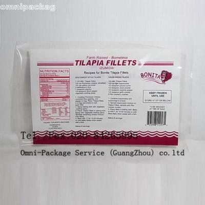 Laminated Frozen Food Bags Food Grade Heat Sealed For Fish / Seafood