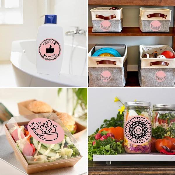 Custom Round Stickers Adhesive Pvc Label Stickers Printing Logo Adhesive Roll Labels Printing Stickers for Packaging