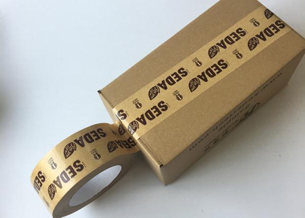 Brown Color Kraft Paper Tape Self Adhesive Customerized Printed 3 Years Life