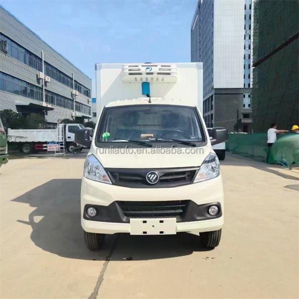 Factory Customized Foton Xiangling V1 Small Mini Refrigerator Truck Freezer Food Meat Container Refrigerated Box Truck