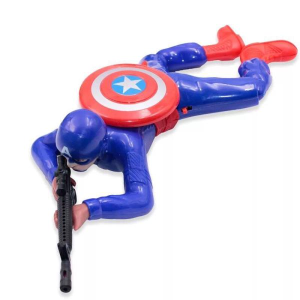 Children's Glowing Sound Crawling Prank Toy Finished Goods Electric Spider Superhero