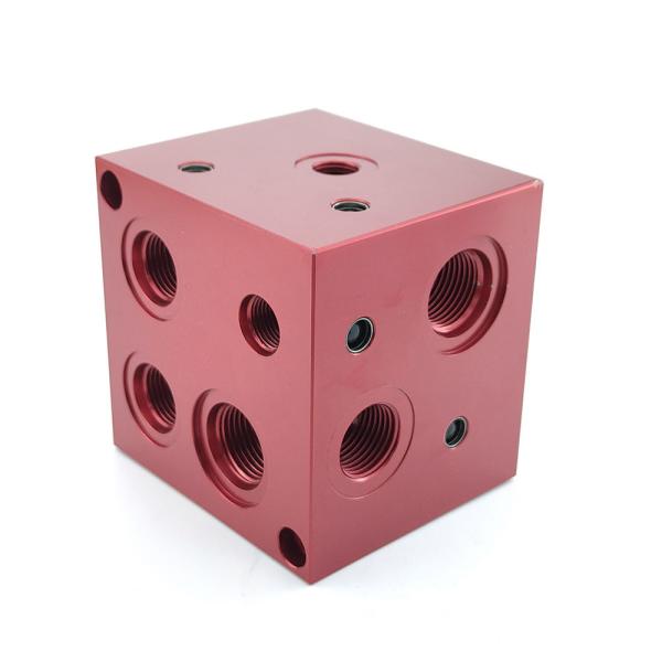 Bloco hidráulico de válvula revestido de pó vermelho Modelo NO L195 Bloco hidráulico para uso industrial