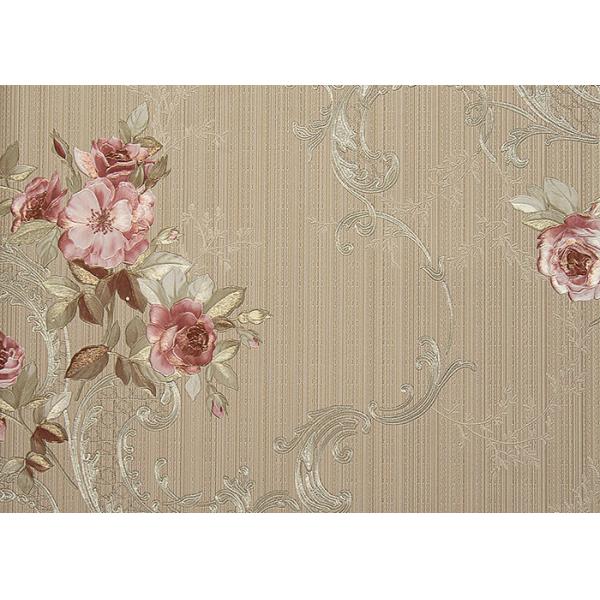 Papel de parede americano 0.53*9.5M do estilo country do vintage do teste padrão de flor