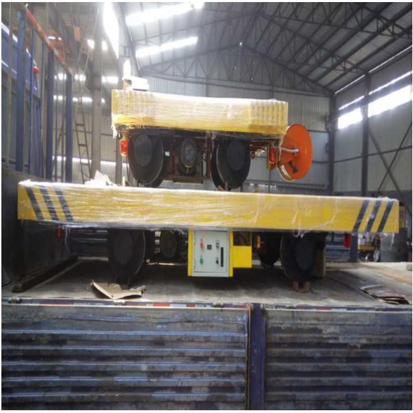 Red Color 5 Ton Material Transfer Cart , Industrial Transfer Car For Warehouses