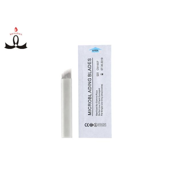 Medical Grade Stainless Steel Microblading Needles 0.25mm #12 Silver Hard Curve Blade