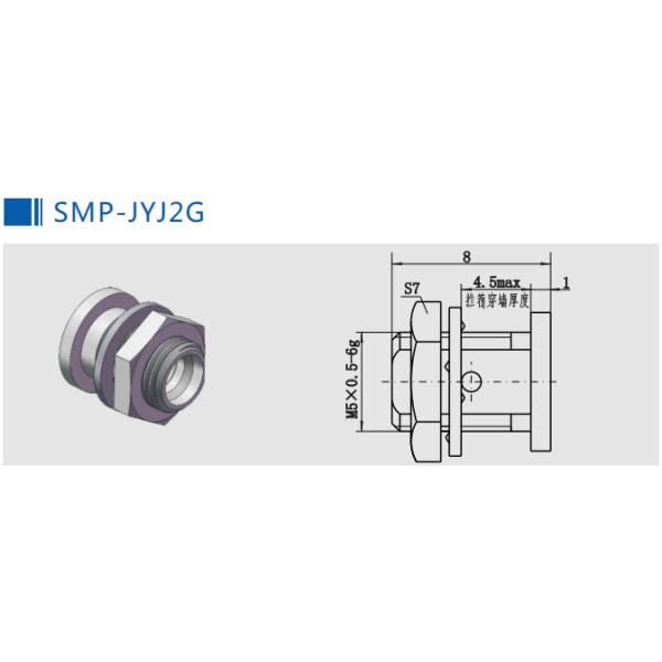 Мужчина SMP к импедансу переходника 50Ohm соединителя коаксиала SMP женскому прямо