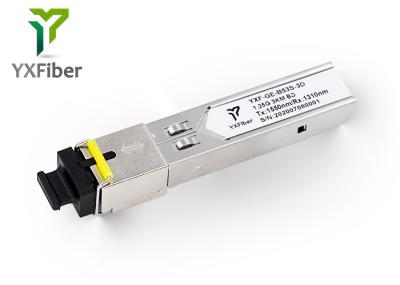 Módulo ótico de FTTX 1.25G 3km SFP 1550/1310nm BIDI 1.25G SFP