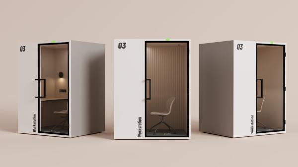 Rectangular Soundproof Office Pod High Durability Easy To Assemble