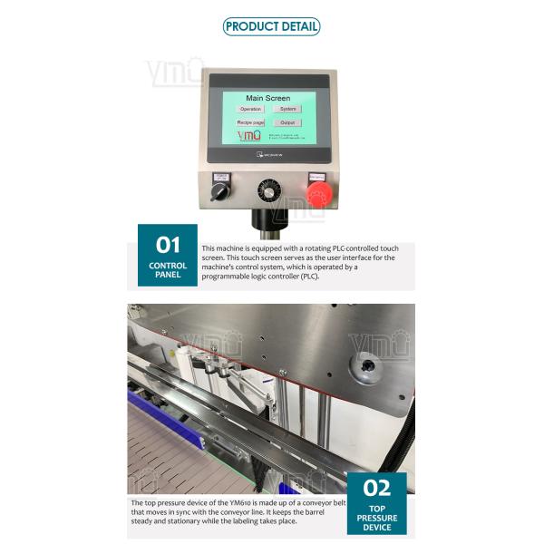 YIMU YM610 Автоматическая большая круглая контейнерная маркировка аппликатор ведра маркировочной машины