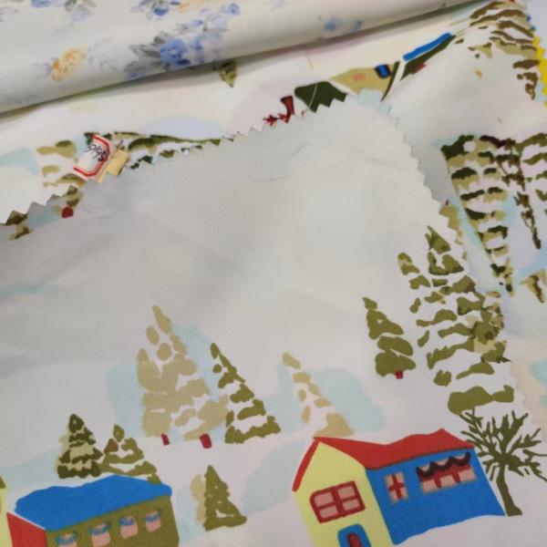 100% полиэстер 75Dx150D напечатало равнину ткани кожи персика Breathable