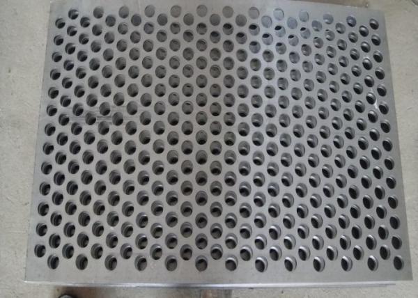 Silver 4017 Perforated Aluminum Plate , Durable Round Hole Aluminum Perforated Sheet