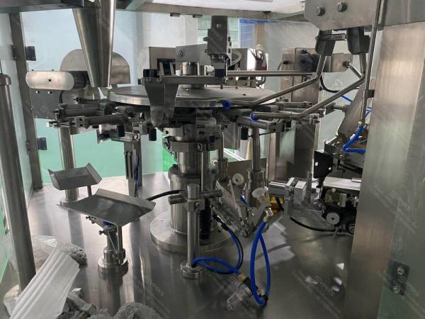 High Performance Premade Pouch Filling Machine 380V 50HZ 60HZ 5KW
