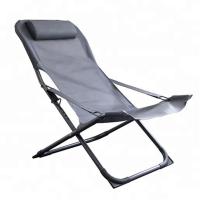 Salón plegable Chaise For Lawn Deck de la playa del marco de aluminio de Grey Folding Beach Lounge Chair