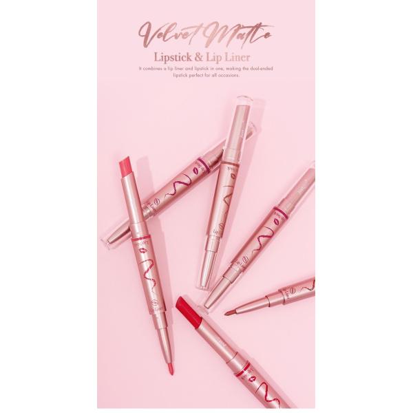 Double Ended Exquisite Long Lasting Waterproof Lipstick Pencil Kit FDA Certified