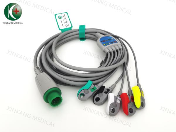 Yellow TPE ECG Cables and Leadwires Essential Tools for Accurate ECG Monitoring