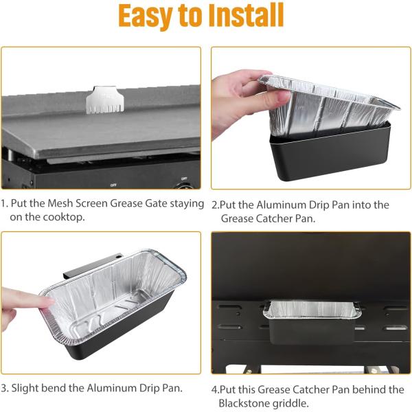 Капельные кастрюли и масляные кастрюли из сетки из нержавеющей стали