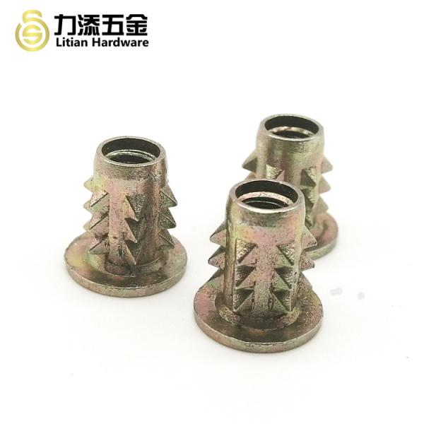 Hexagon Wood Insert Lock Nut Zinc Plated Galvanized M10x12 Zinc Alloy