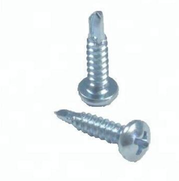 Zinc Plate Surface Pan Head Self Drilling Screws M5x30 Size DIN7504N