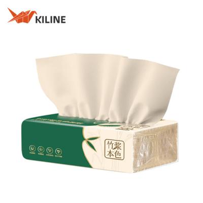 3 Ply Bamboo Facial Tissues 70gsm Unbleached Brown 100 Sheets