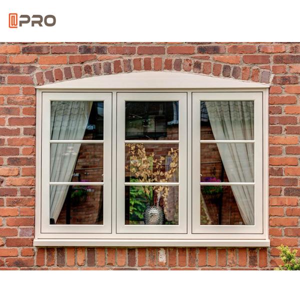 Thermal Break Soundproof Aluminum Tilt Turn Window Simple Grill