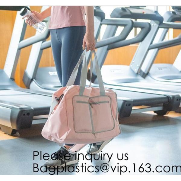 Pink Color Nylon Waterproof Handbag Large Capacity Carry-on Bag Durable Multifunction Bag Portable Women Bag