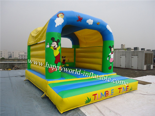 mickey mouse jumping castle , cheap inflatable bouncer , bouncy castle paint