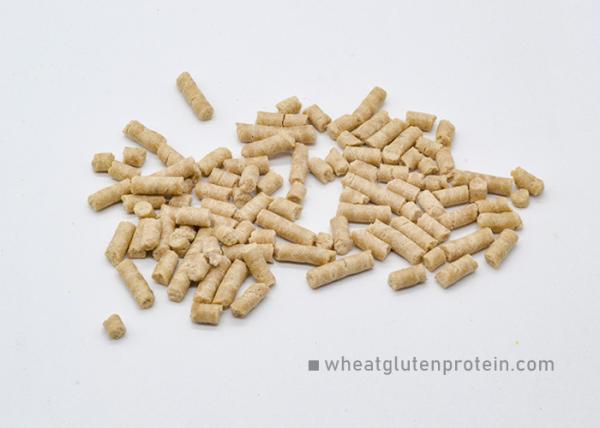 75% Vital Wheat Gluten Pellet Nutrient Additive For Aquaclture Increase Feed Nutrition