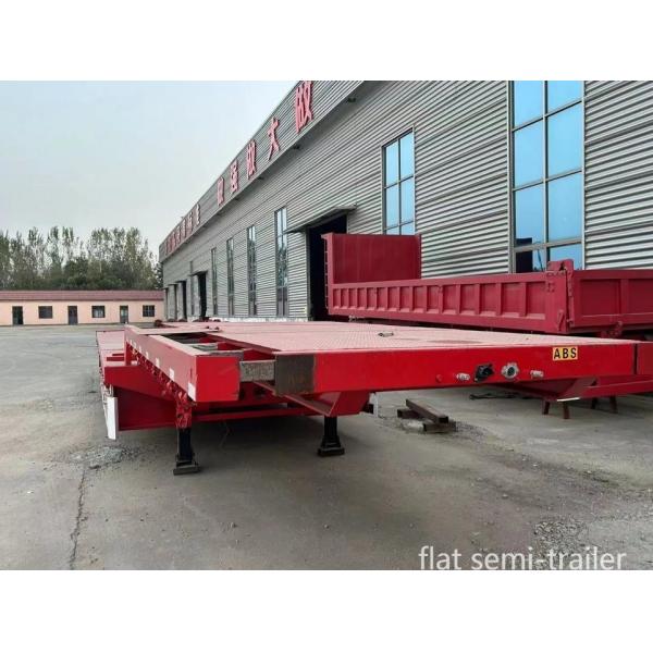 3 Axle 20FT 40 FT Trailer Chassis Flat Bed Flatbed Trailer for Long Distance Transport