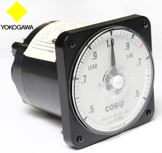 YOKOGAWA Switchboard  Panel Analog Power Factor Meter 110x110mm 80x80mm Single Phase