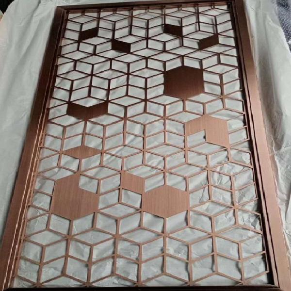 Do móvel de aço inoxidável do metal da decoração da casa divisores de sala decorativos