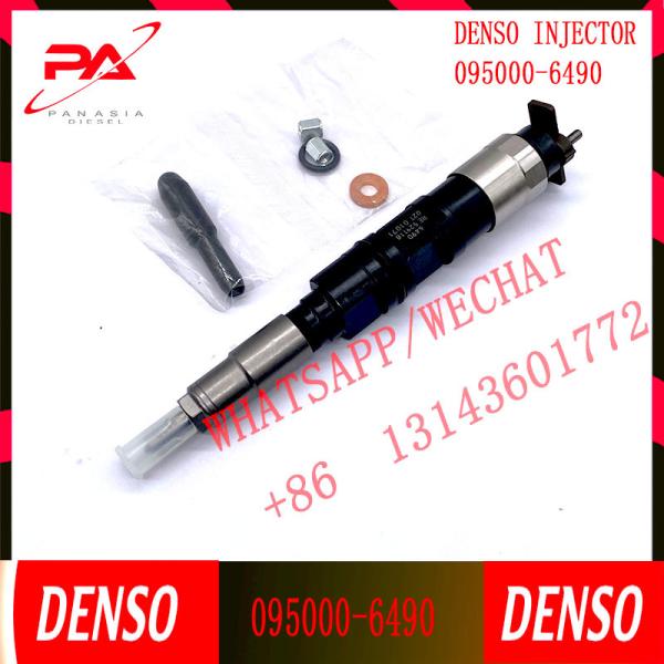 Injetor comum 095000-6490 para escavadeira de caminhão de carga Denso