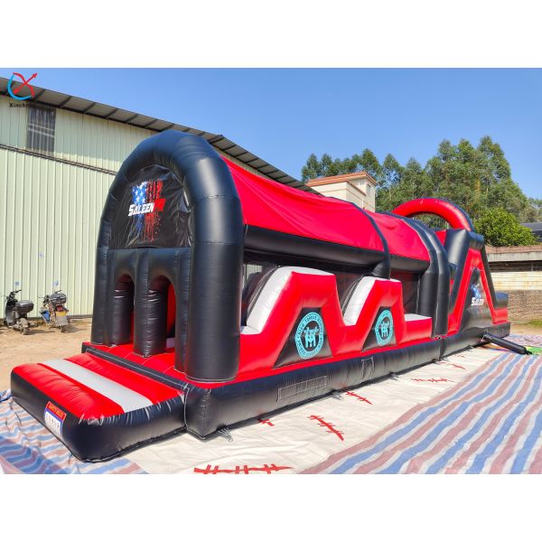 Manufacturer Long Inflatable Obstacle Course Inflatable Game Bounce House For Kids