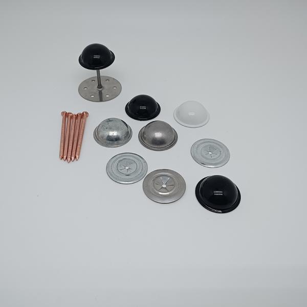 22mm/28mm/38mm Insulation Dome Caps Washers With Aluminum Or Stainless Steel Cap For Fixing