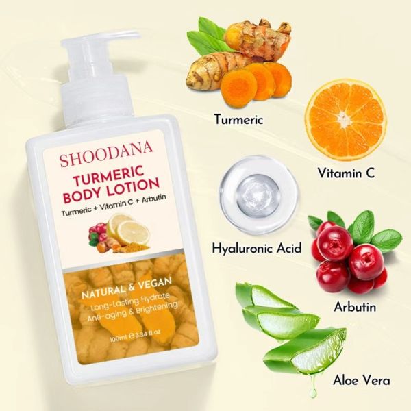 OEM Vegan Lemon Turmeric Kojic Acid Whitening Face & Body Brightening Nourishing Vitamin C Collagen Cream for Women