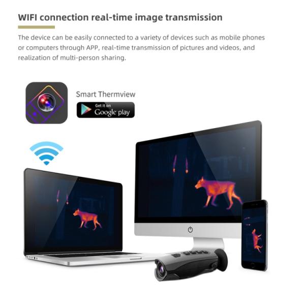 Handheld Infrared Thermal Night Vision Goggles Imager T-72 384x288