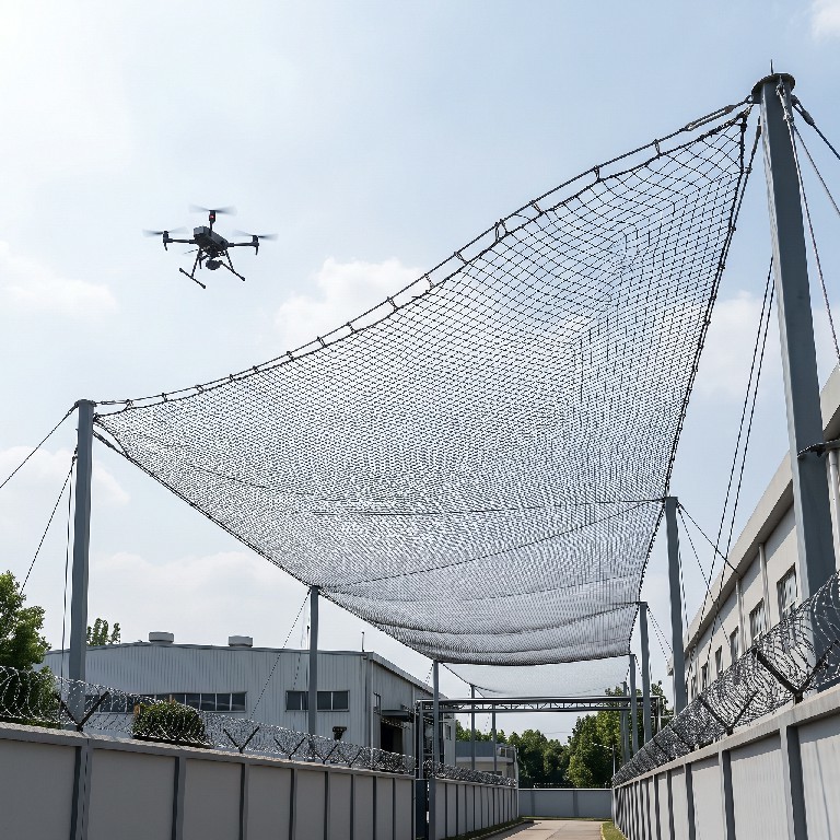 Heavy-Duty Overhead Netting | Nylon Mesh Barrier Against Unauthorized Drones